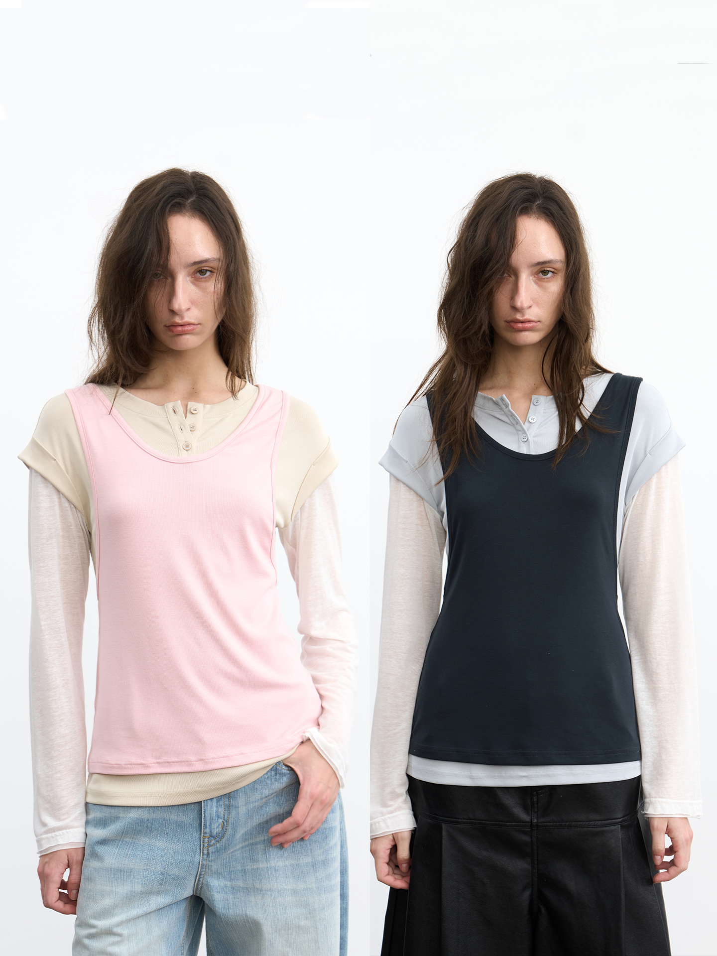 JCAESAR WOMEN Layered base top