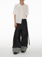 Jcaesar Wide-Leg Cuffed Jeans