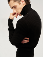 JCAESAR Turtleneck Sweater with Epaulets