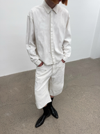JCAESAR Coated Structured Long Sleeve Shirt