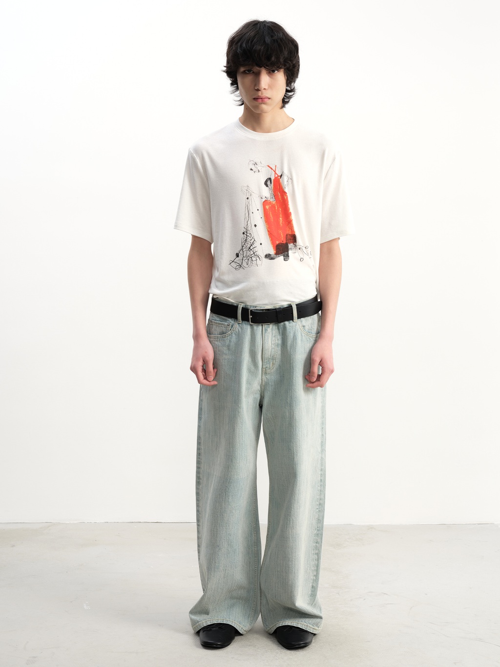 JCAESAR Fisherman Print Short-Sleeve T-Shirt - jcaesarclo