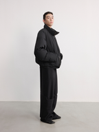 JCAESAR Loose-Fitting Stand-Up Collar Down Jacket