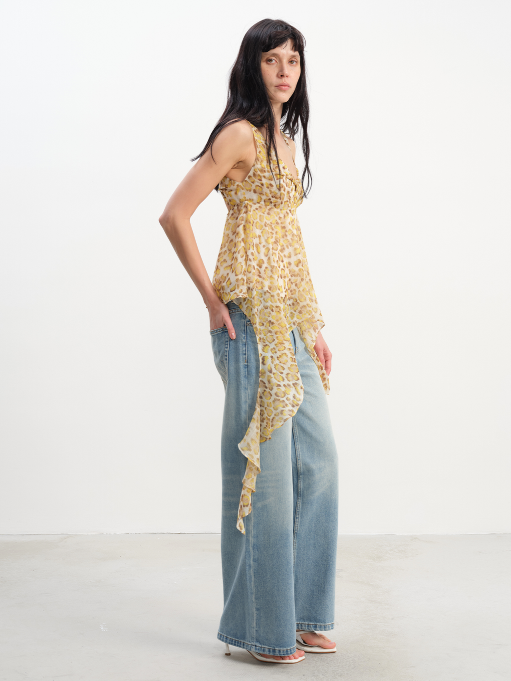 JCAESAR WOMEN Leopard Mesh Cami - jcaesarclo