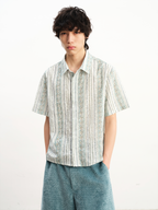JCAEASAR Island-inspired window lattice resort shirt