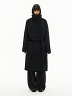 JCAESAR WOMEN Diagonal Zipper Coat - jcaesarclo