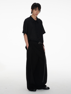 Jcaesar Cut-Out Striped Short-Sleeved Shirt - jcaesarclo