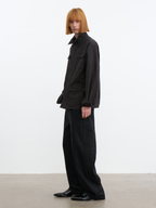 JCAESAR Aluminum‑thread detective jacket