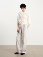 JCAESAR WOMEN Striped paratrooper trousers