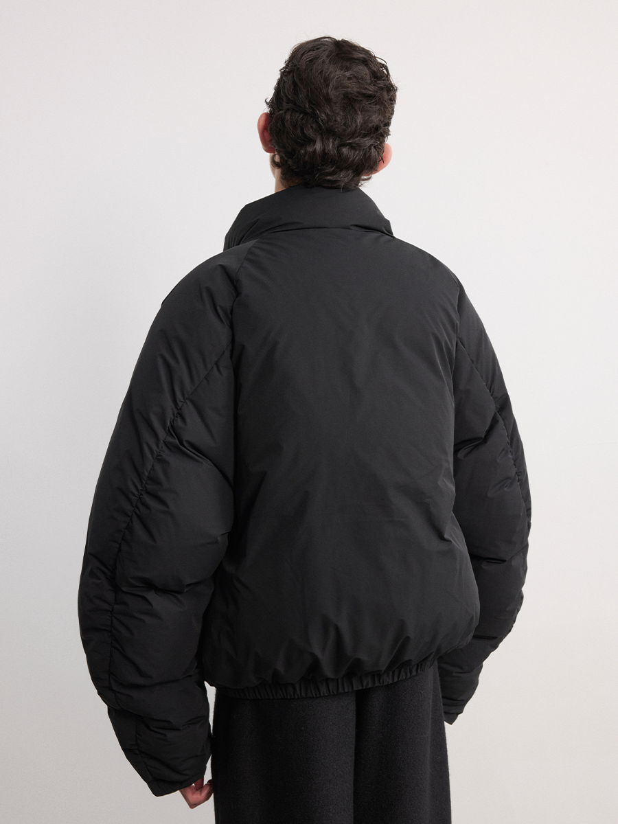 JCAESAR Loose-Fitting Stand-Up Collar Down Jacket