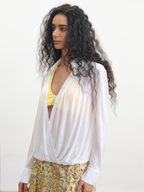 JCAESAR WOMEN Cross‑Neck Blouse - jcaesarclo