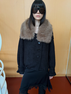 JCAESAR WOMEN Loop Yarn Wool Coat