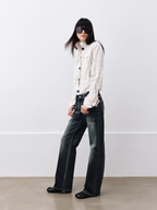 JCAESAR WOMEN Shape-Memory Metal Pleated Jacket