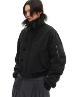 JCAESAR Vintage‑Style Removable Fur‑Collar N2B Padded Jacket - jcaesarclo