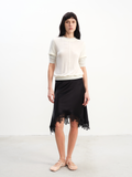 JCAESAR WOMEN Layered-Look Ruched-Sleeve Short-Sleeve Top - jcaesarclo