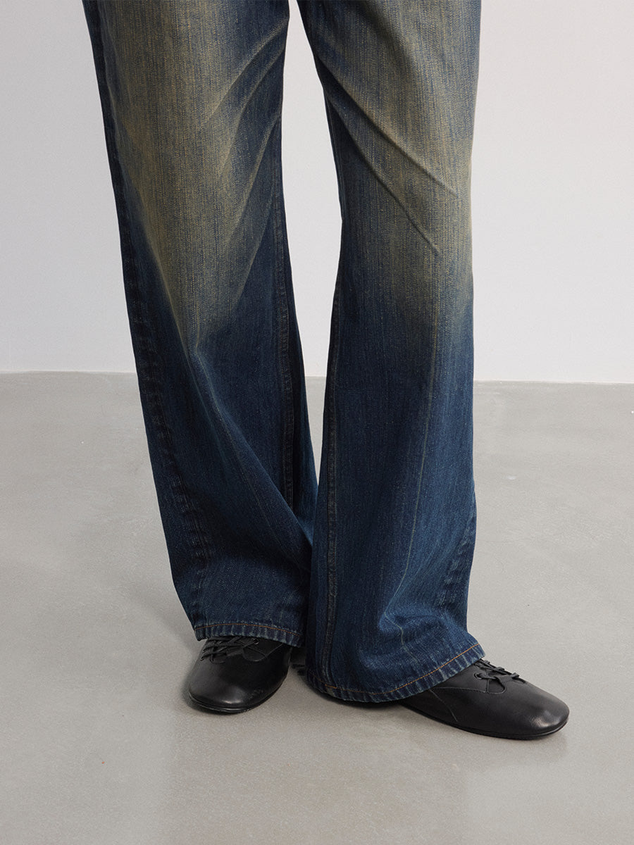 JCAESAR WOMEN Vintage Straight-Leg Blue Jeans - jcaesarclo