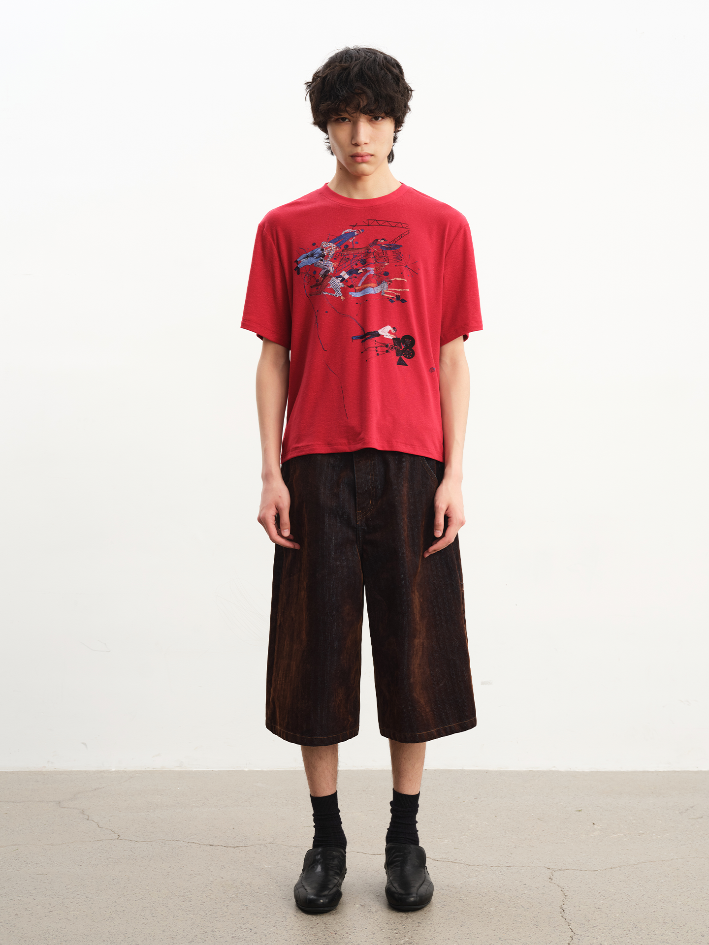 JCAESAR Film‑Set Graphic Short‑Sleeve Tee