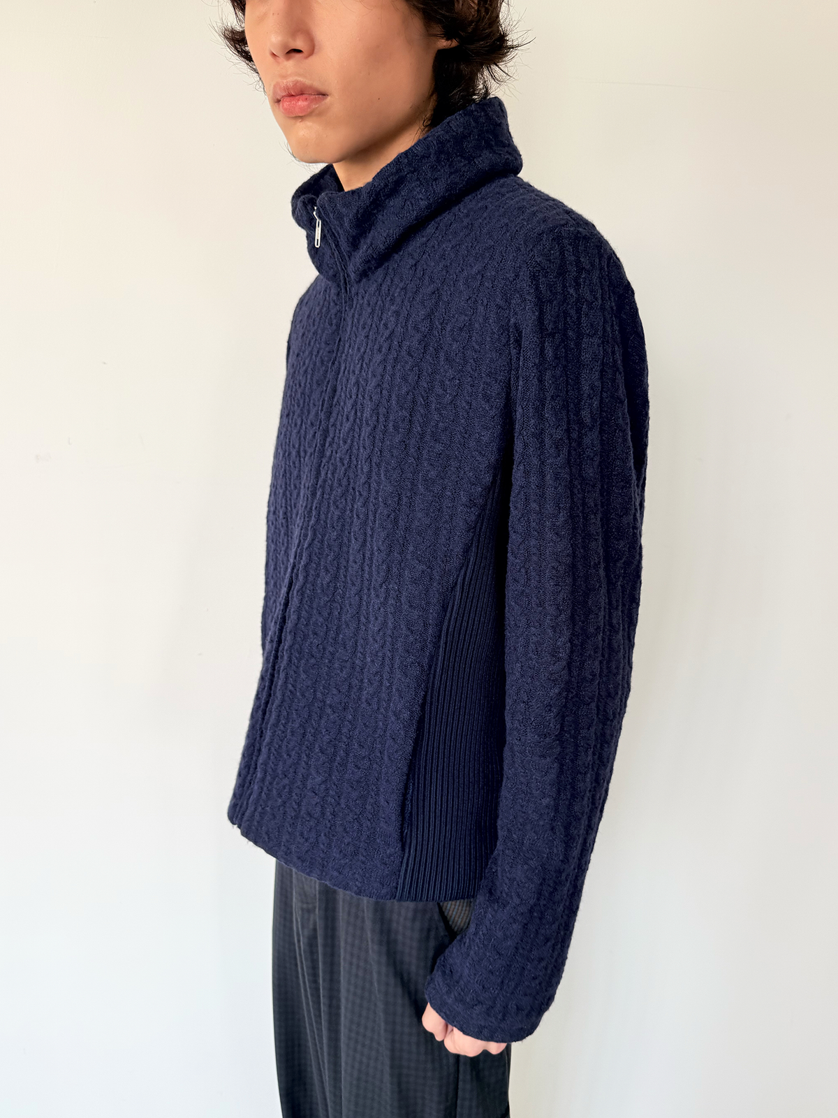 JCAESAR  Double Cable-Knit Down Jacket