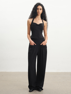 JCAESAR WOMEN Pleated Sweatpants with Front Pockets - jcaesarclo