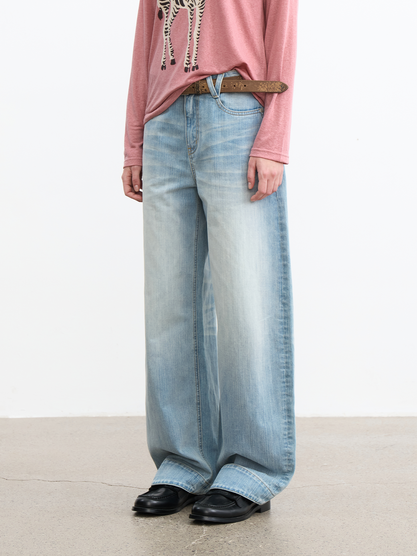 JCAESAR WOMEN Horse‑hoof denim jeans
