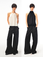 JCAESAR WOMEN Sail‑blade cut denim jeans