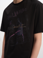 JCAESAR Baguette Print Short‑Sleeve Tee - jcaesarclo