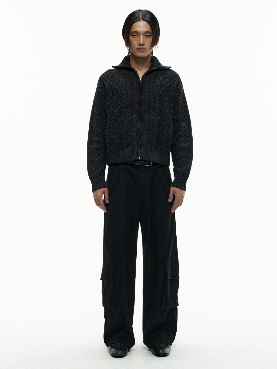 JCAESAR Cargo Pants with Side Patch Pockets - jcaesarclo