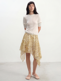 JCAESAR WOMEN Leopard Mesh Skirt - jcaesarclo