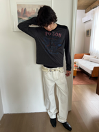 JCAESAR Motorcycle Pegasus Print Long-Sleeve Shirt