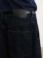 JCAEASAR Distressed herringbone corduroy cropped pants