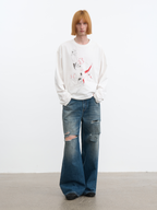 JCAESAR Baseball battle‑print long‑sleeve shirt