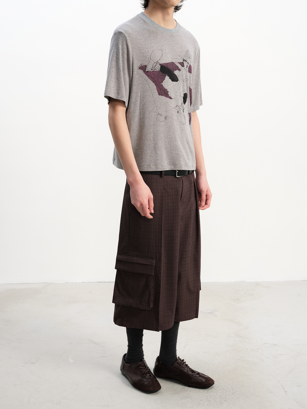 JCAESAR Purple Sofa Print Short-Sleeve T-Shirt - jcaesarclo