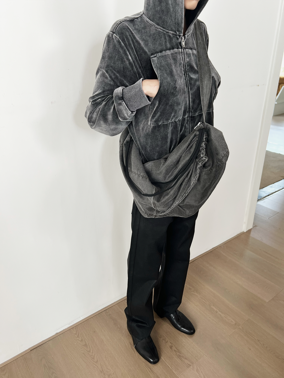 JCAESAR Eco-Leather Hobo Dumpling Bag