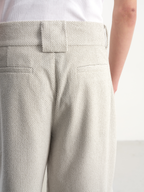 JCAESAR Woven Terry Cloth Capri Pants - jcaesarclo