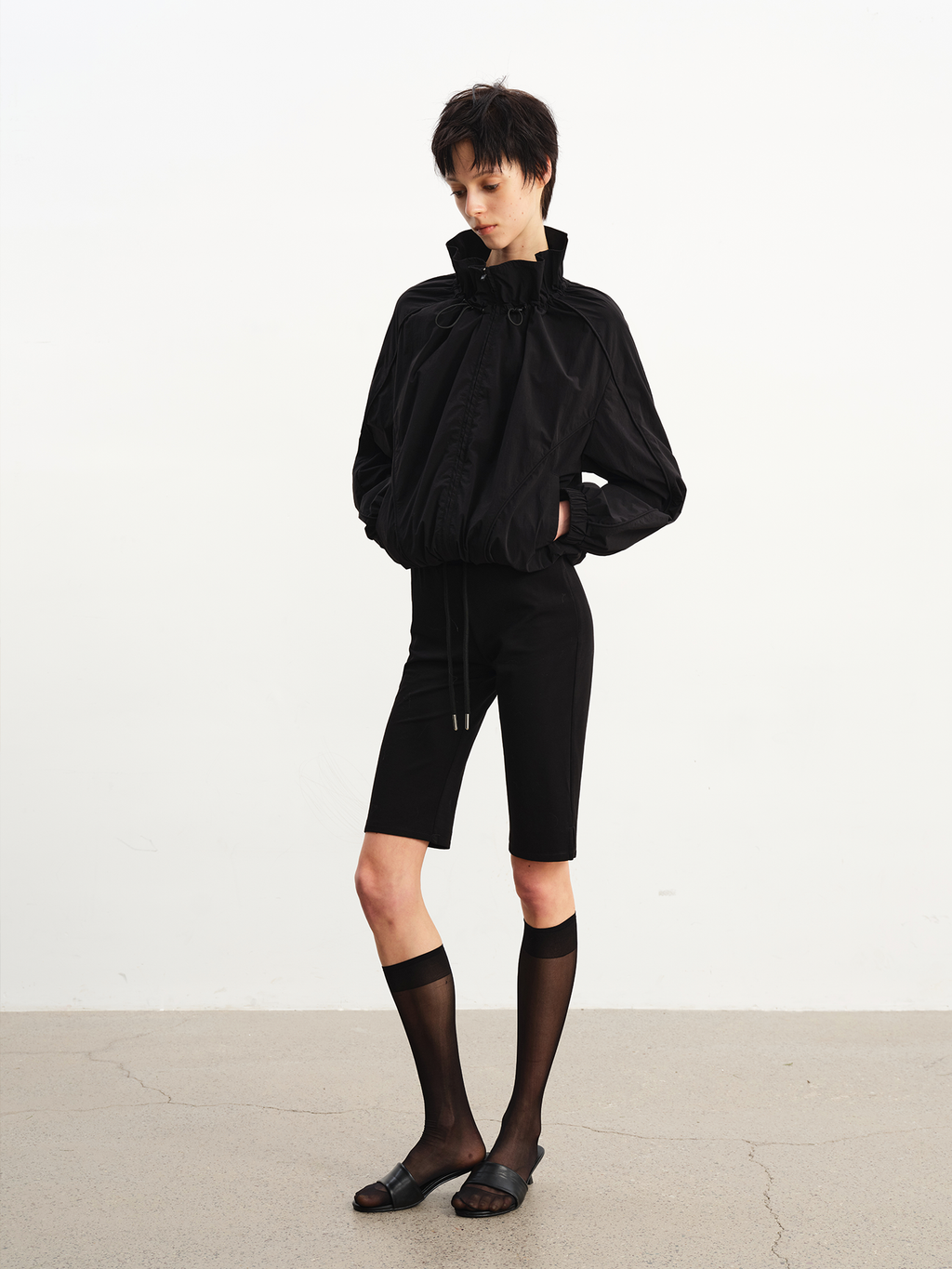 JCAESAR WOMEN Ruched puff sun-protection jacket