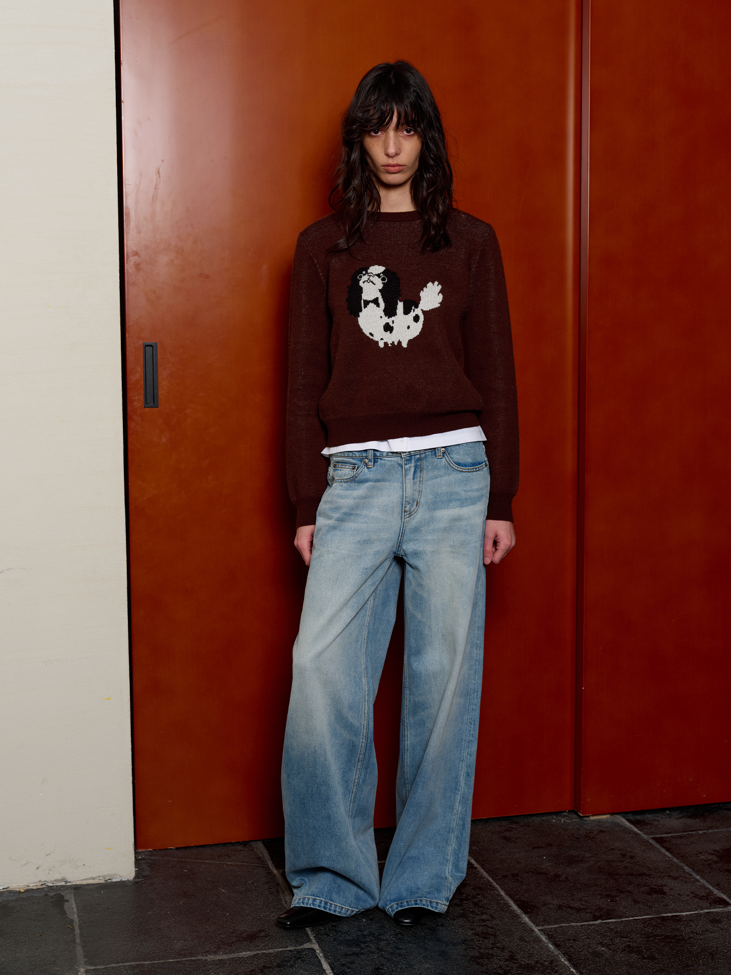 JCAESAR WOMEN Straight‑Leg Blue Washed Jeans - jcaesarclo