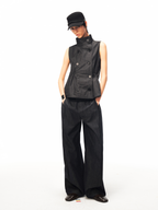 JCAESAR WOMEN Explorer Stand‑Collar Utility Vest