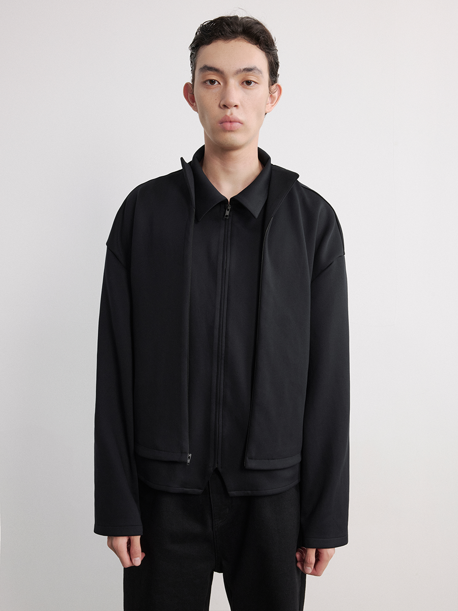 JCAESAR Two Fake Space Cotton Zipper Shirts - jcaesarclo
