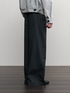 JCAESAR  Fence-Mesh Panel Long Pants