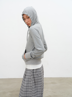 JCAESAR WOMEN Half Drawstring Hooded Sweatshirt - jcaesarclo