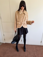 JCAESAR WOMEN Light-Step Faux Fur Jacket