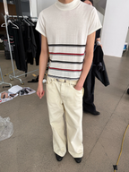 JCAEASAR Off-white straight-leg jeans