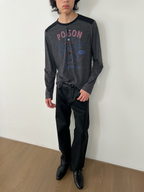 JCAESAR Motorcycle Pegasus Print Long-Sleeve Shirt