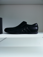 JCAEASAR Streamlined strap monk shoes
