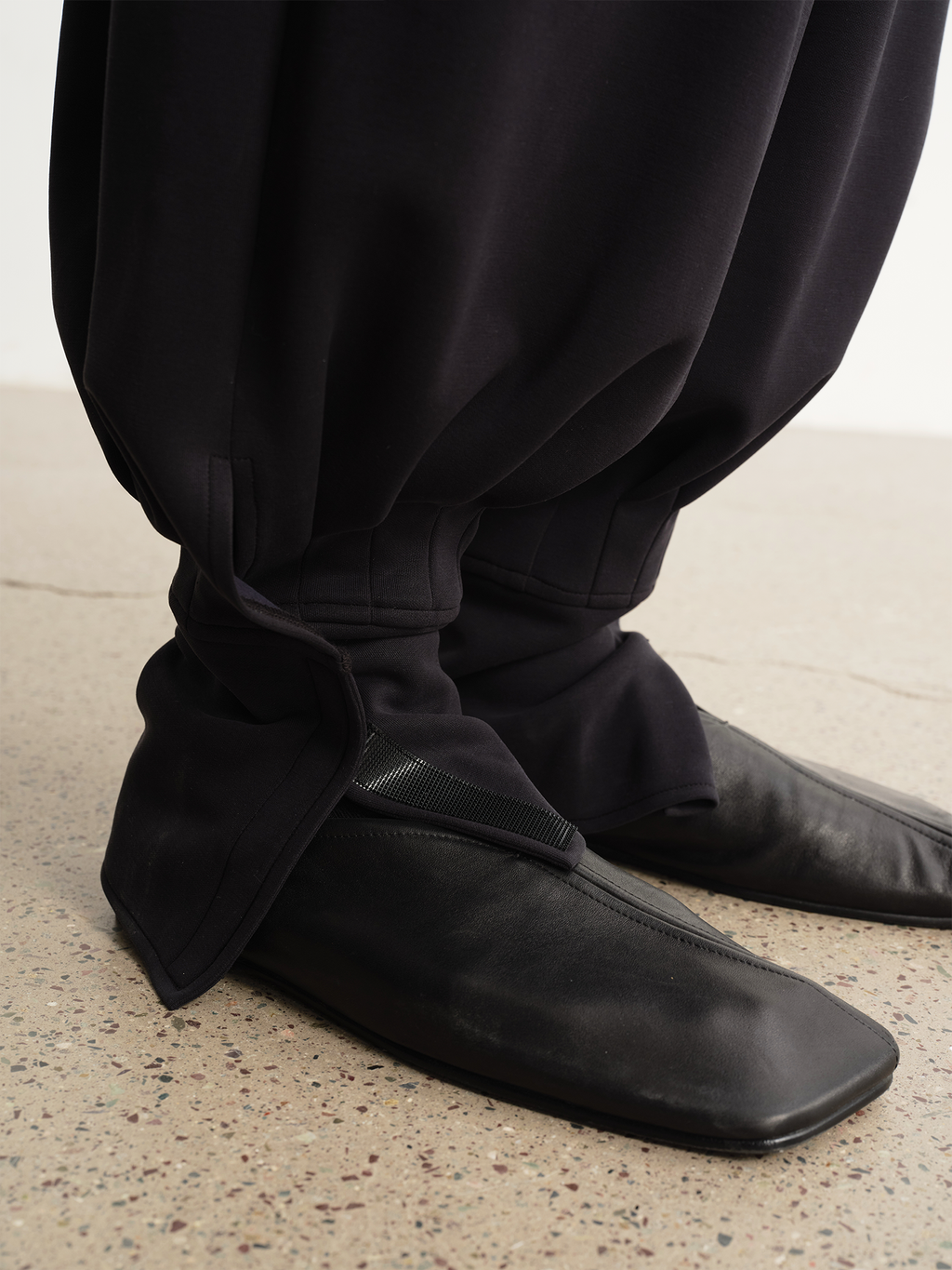 JCAESAR Tencel Jogger Pants with Velcro Tabs and Pleated Details