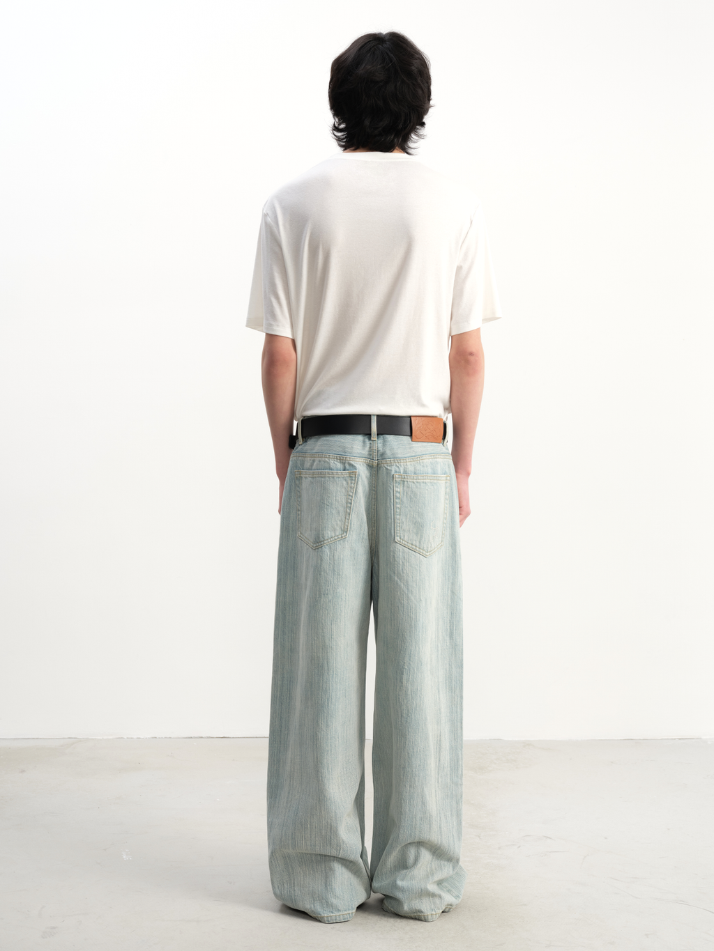JCAESAR Light Blue Slub Denim Pants - jcaesarclo