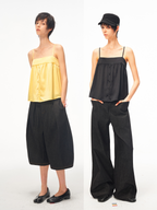 JCAESAR WOMEN Willow‑drape half‑placket cami