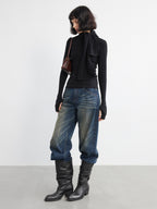 JCAESAR WOMEN Vintage Straight-Leg Blue Jeans - jcaesarclo