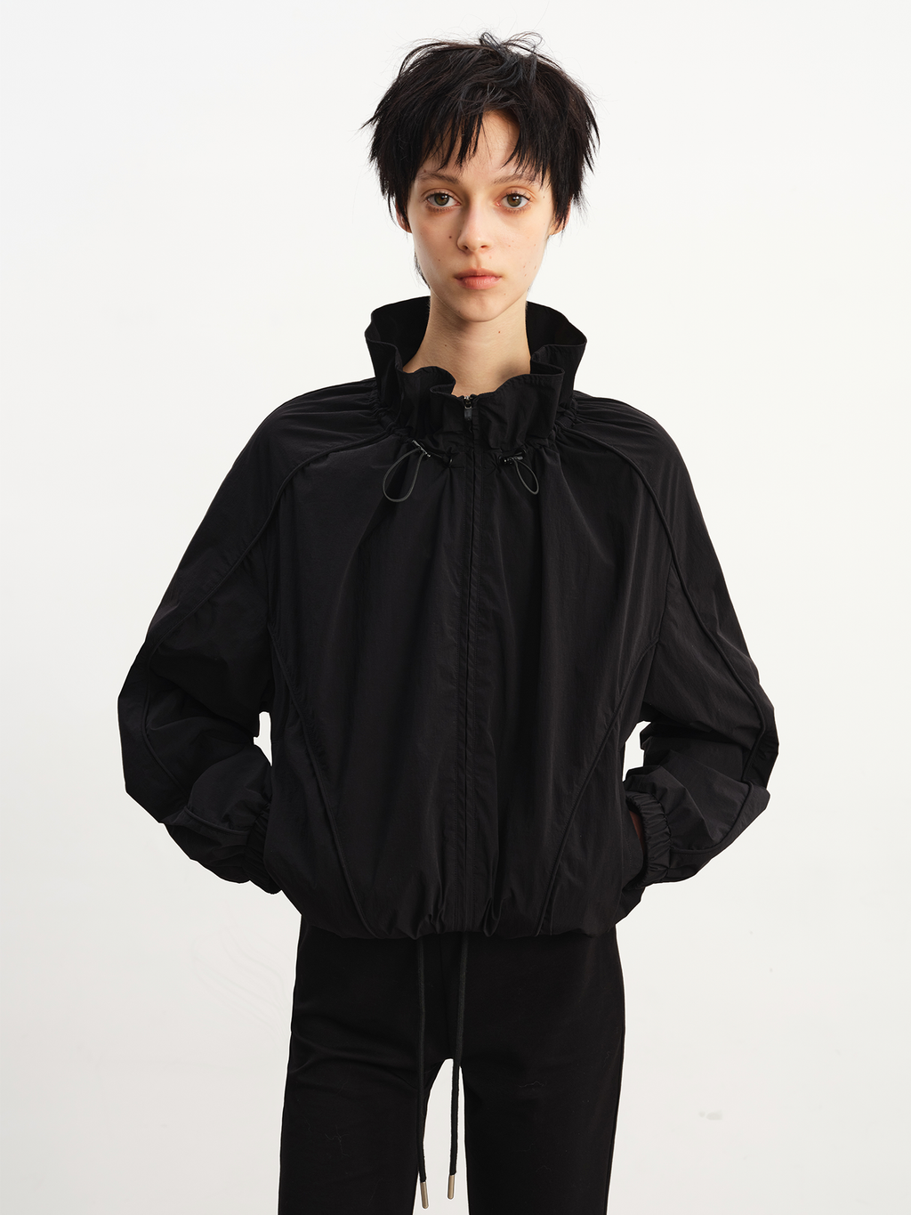 JCAESAR WOMEN Ruched puff sun-protection jacket