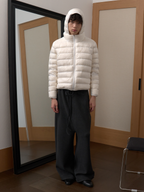 JCAESAR Sheer Baffle-Quilted Down Jacket