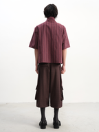 JCAESAR One‑Piece Collar Striped Shirt - jcaesarclo